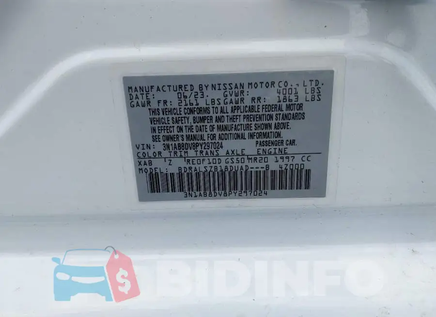 3N1AB8DV8PY297024 Photo# 9