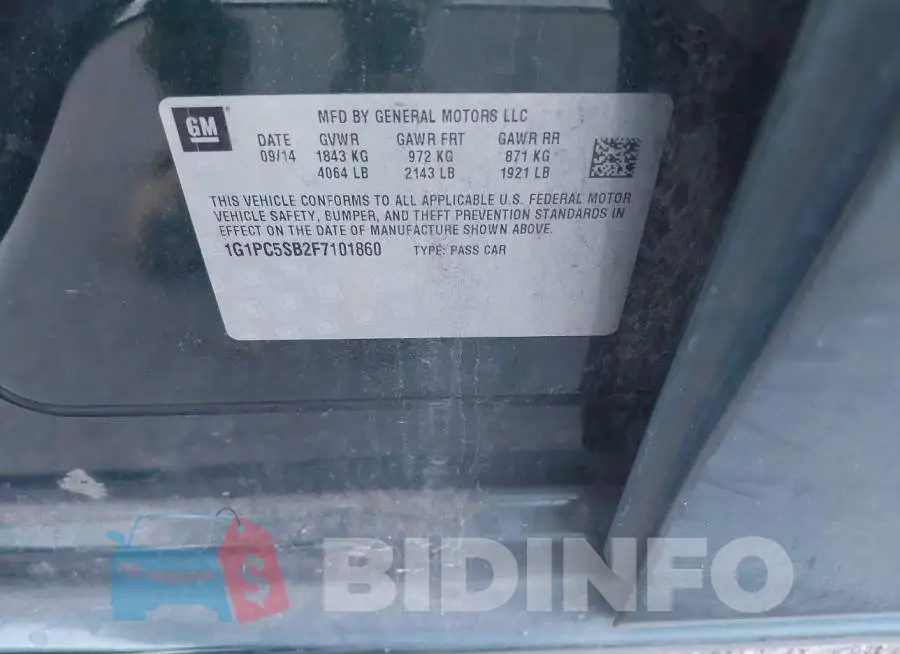 1G1PC5SB2F7101860 Photo# 9