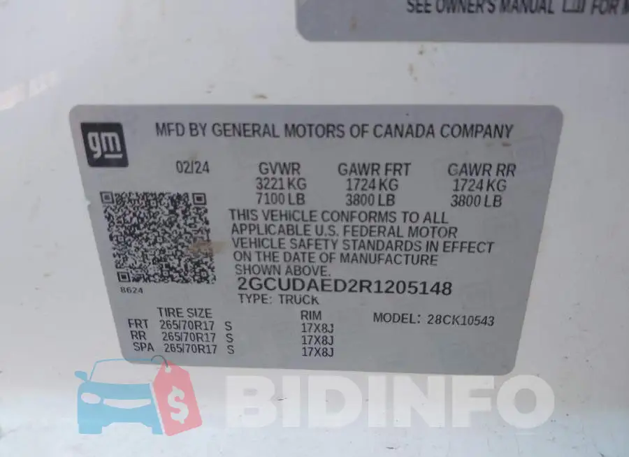 2GCUDAED2R1205148 Photo# 9