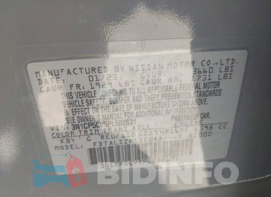 3N1CP5CV5PL502631 Photo# 9