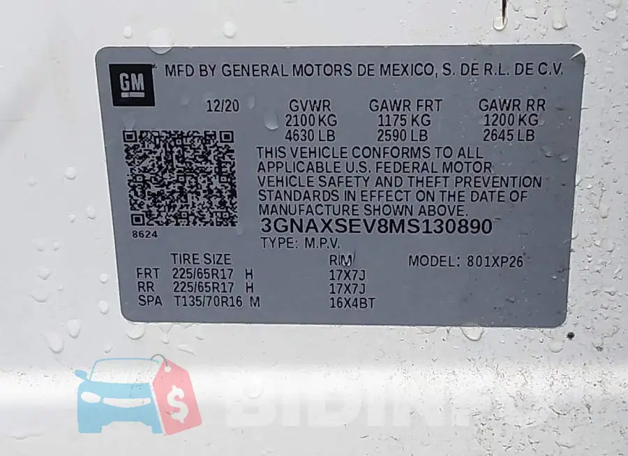 3GNAXSEV8MS130890 Photo# 9
