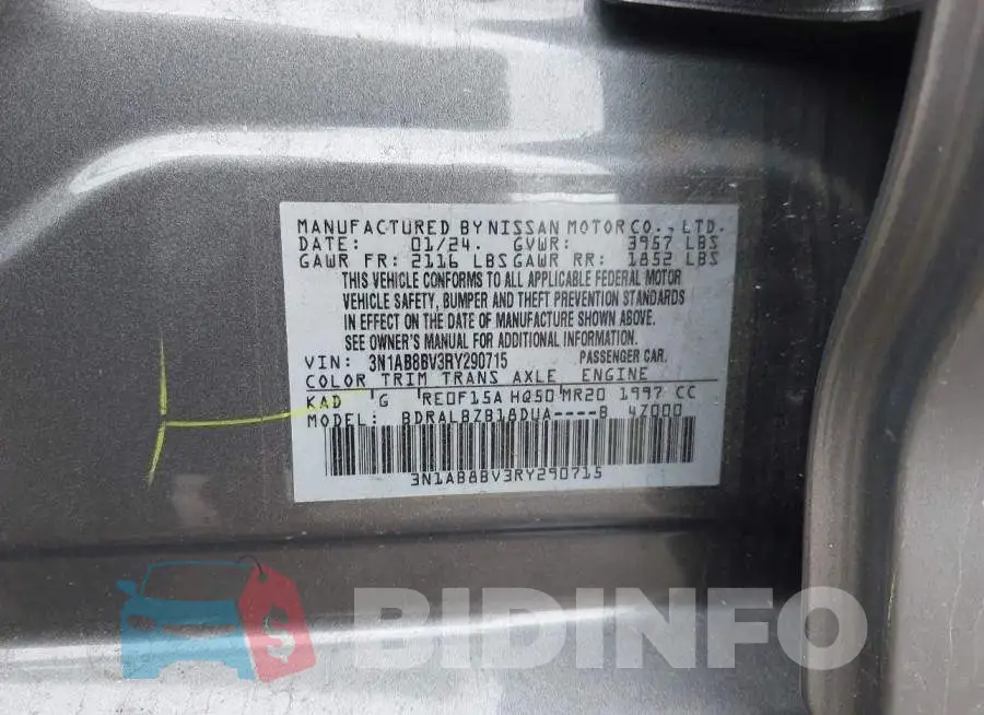 3N1AB8BV3RY290715 Photo# 9