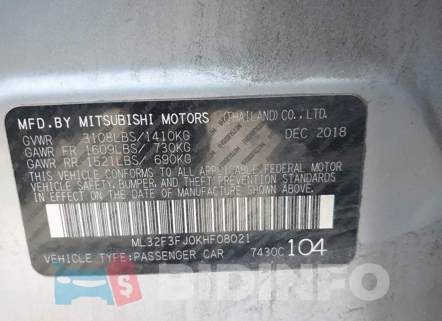 ML32F3FJ0KHF08021 Photo# 9