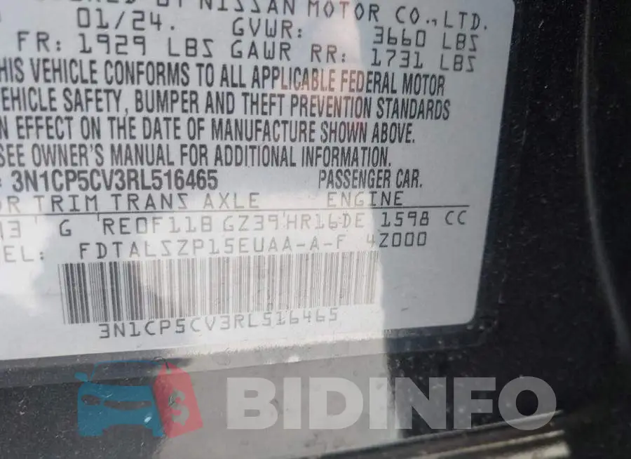 3N1CP5CV3RL516465 Photo# 9