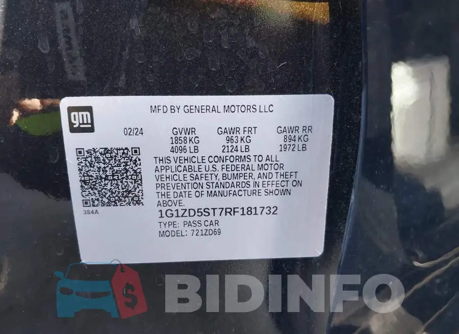 1G1ZD5ST7RF181732 Photo# 9