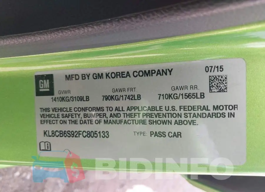 KL8CB6S92FC805133 Photo# 9