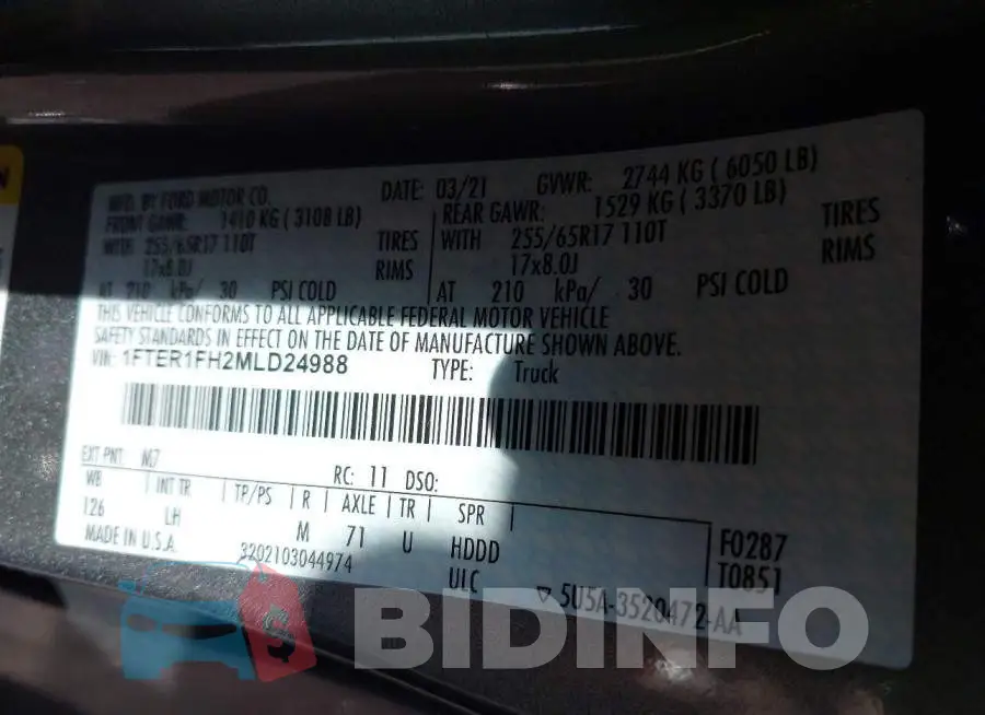 1FTER1FH2MLD24988 Photo# 9