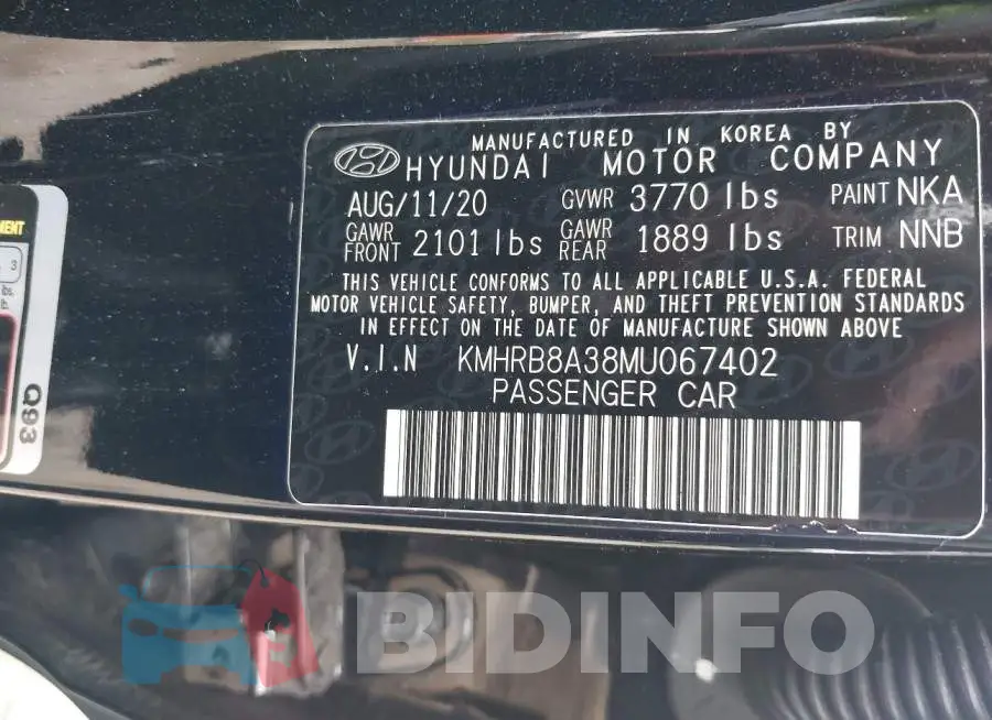 KMHRB8A38MU067402 Photo# 9
