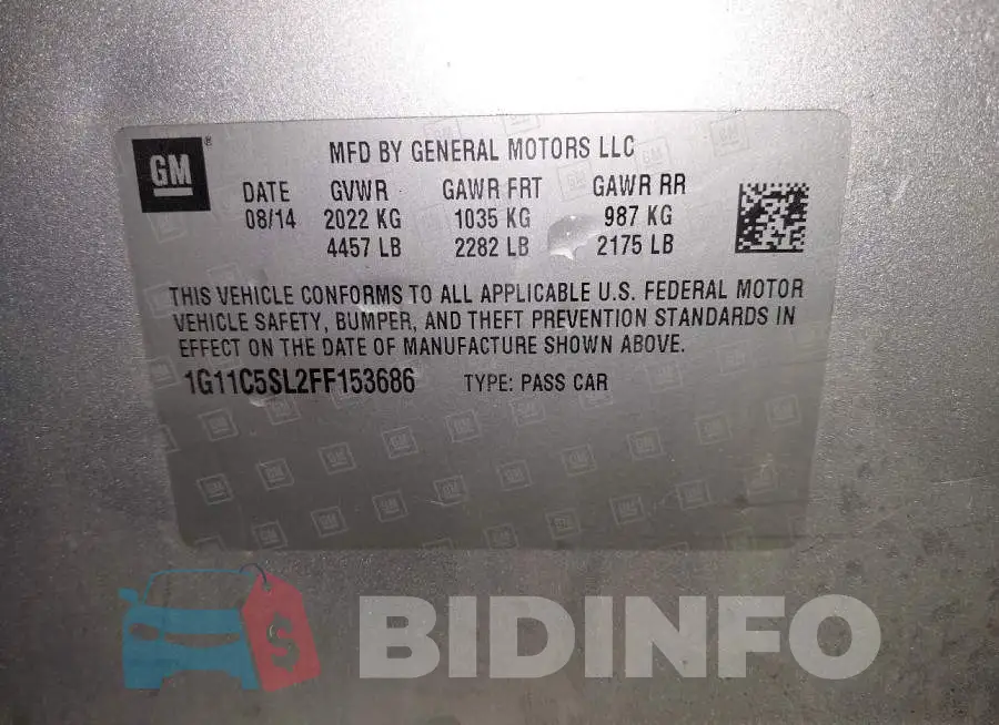 1G11C5SL2FF153686 Photo# 9