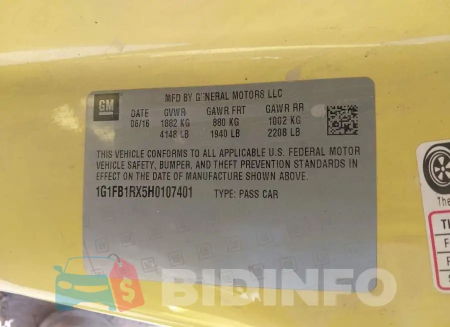 1G1FB1RX5H0107401 Photo# 9