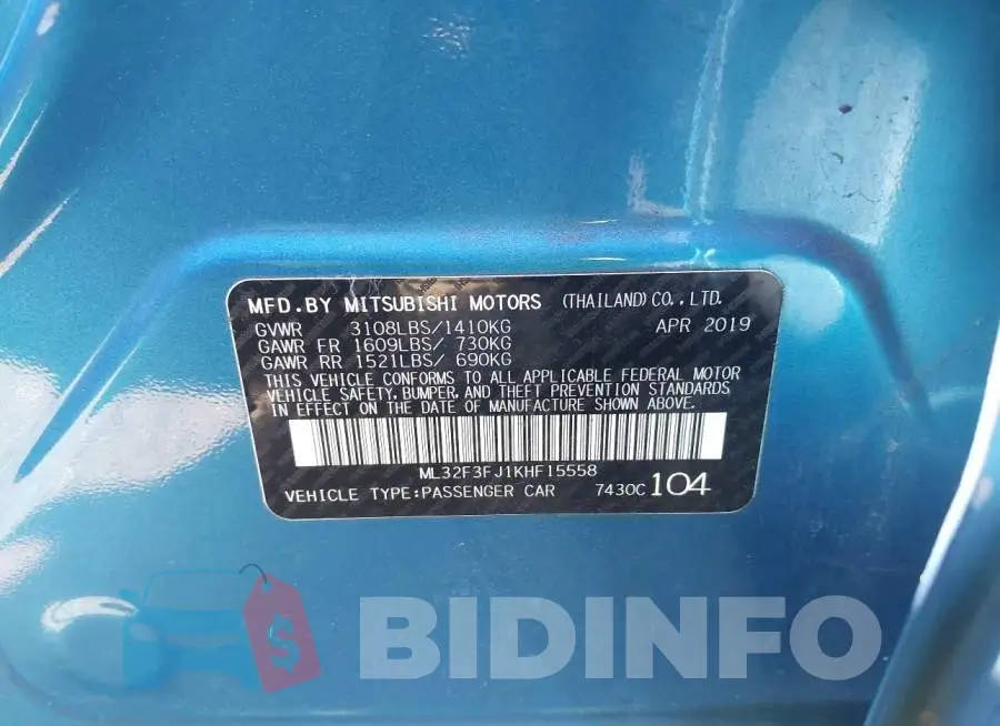 ML32F3FJ1KHF15558 Photo# 9
