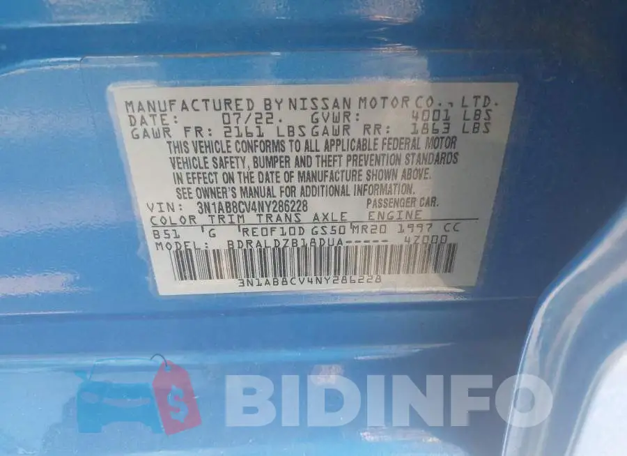 3N1AB8CV4NY286228 Photo# 9