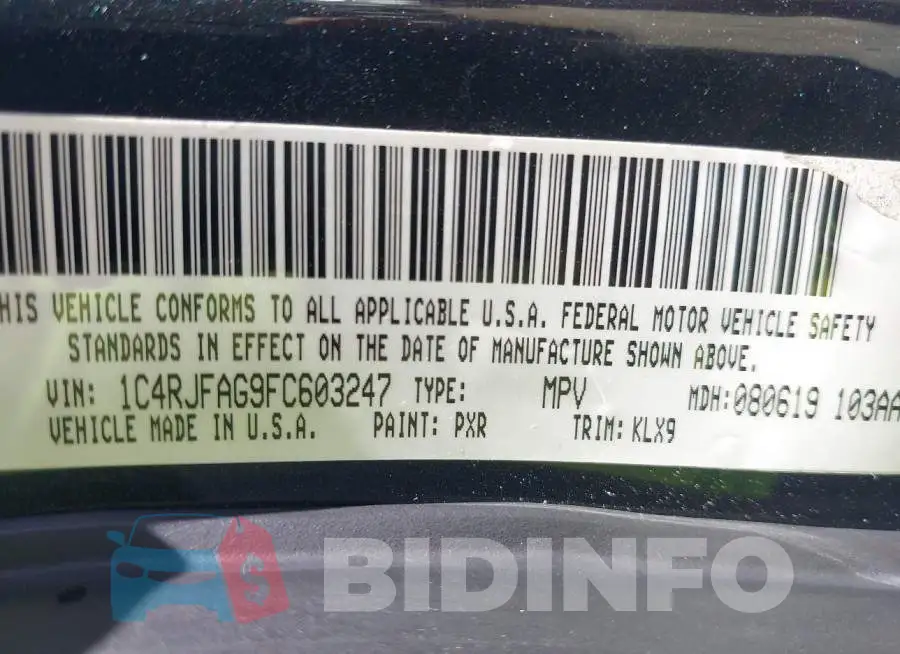 1C4RJFAG9FC603247 Photo# 9