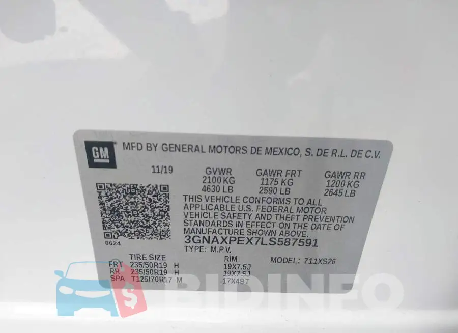 3GNAXPEX7LS587591 Photo# 9