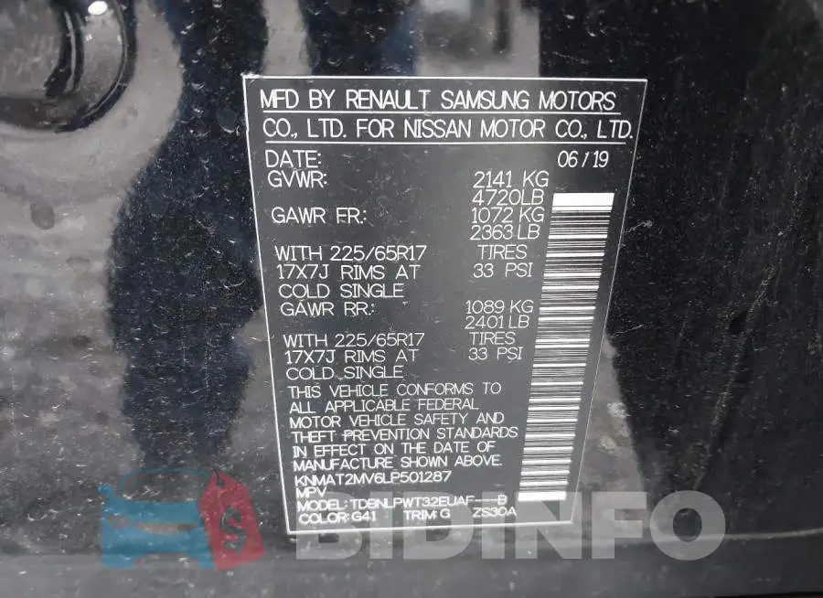 KNMAT2MV6LP501287 Photo# 9