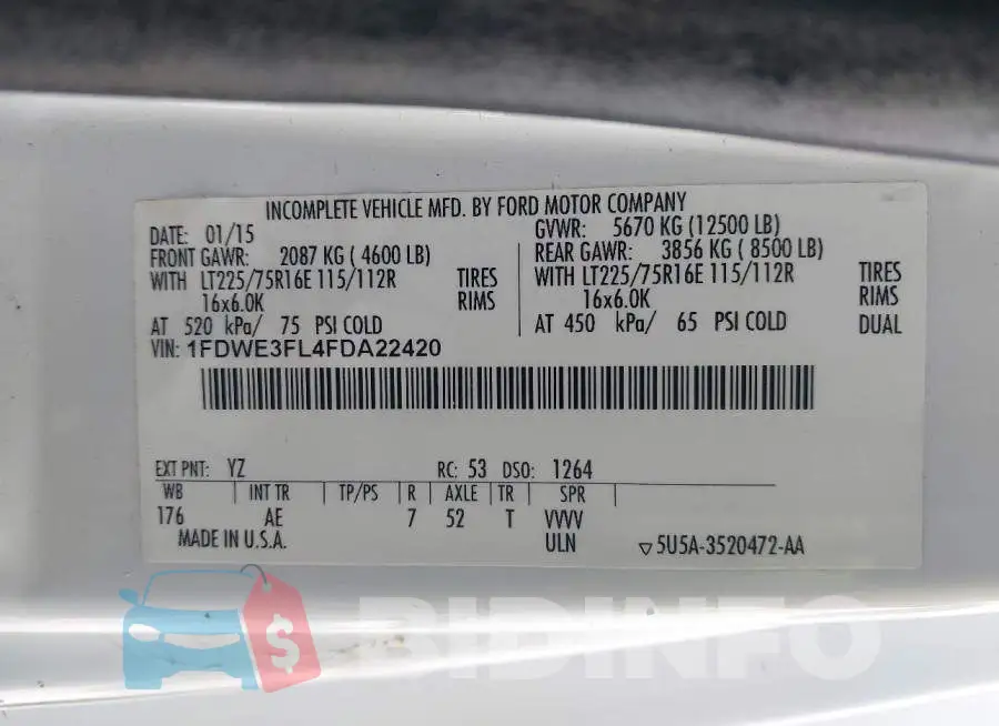 1FDWE3FL4FDA22420 Photo# 8