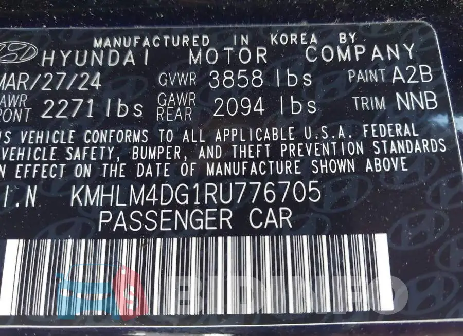 KMHLM4DG1RU776705 Photo# 9