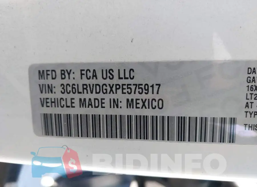 3C6LRVDGXPE575917 Photo# 9