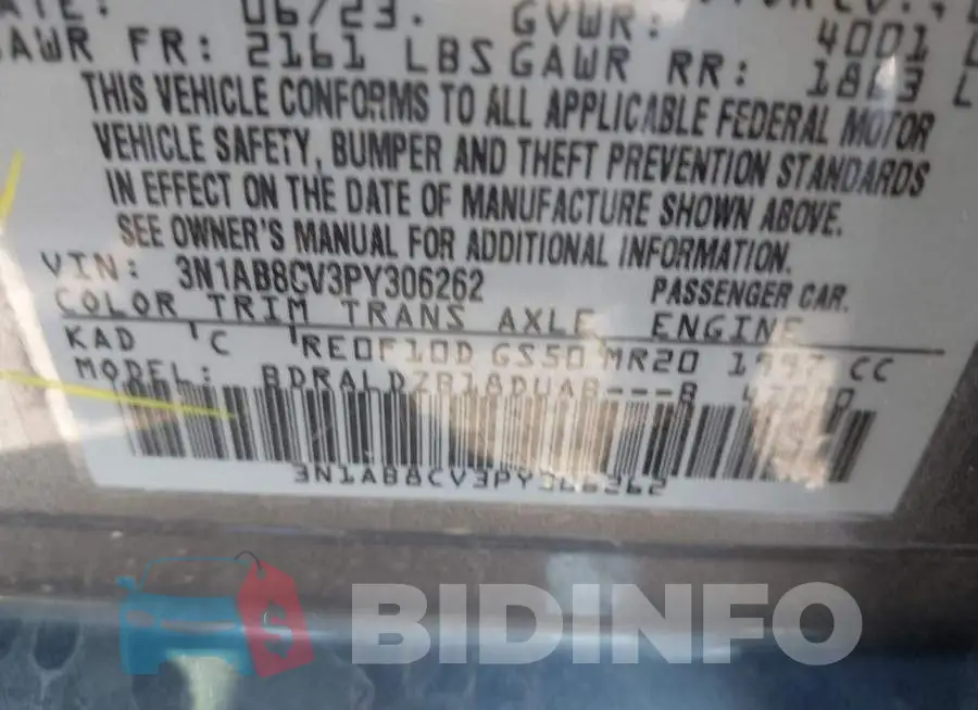 3N1AB8CV3PY306262 Photo# 9
