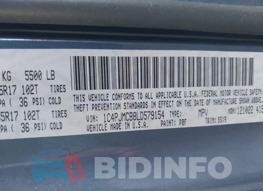 1C4PJMCB8LD579154 Photo# 9