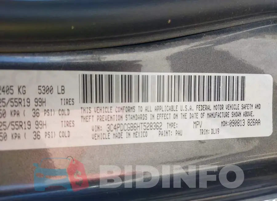 3C4PDCGB6HT528362 Photo# 9