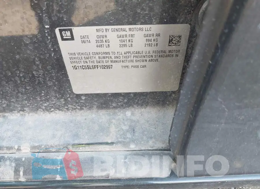 1G11C5SL6FF102997 Photo# 9