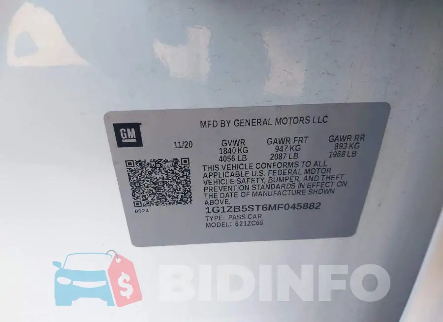 1G1ZB5ST6MF045882 Photo# 9