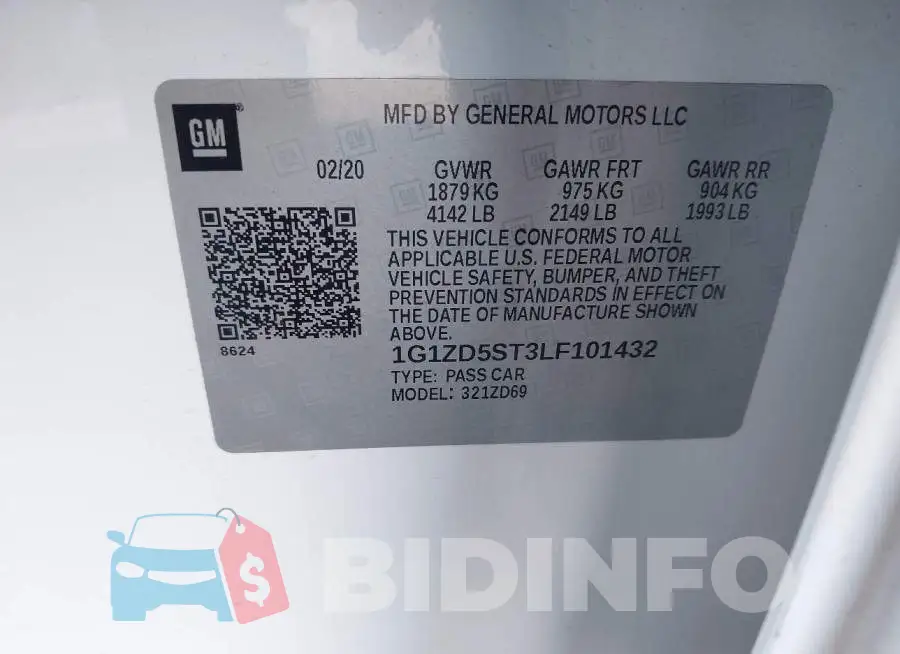 1G1ZD5ST3LF101432 Photo# 9