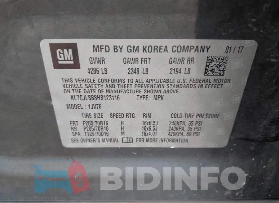 KL7CJLSB8HB123116 Photo# 9