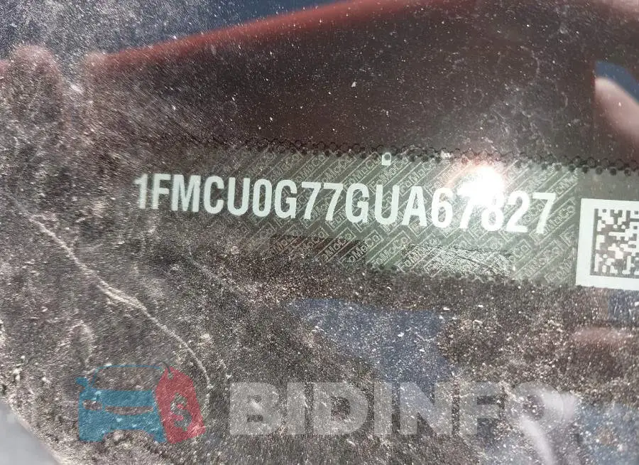 1FMCU0G77GUA67827 Photo# 9