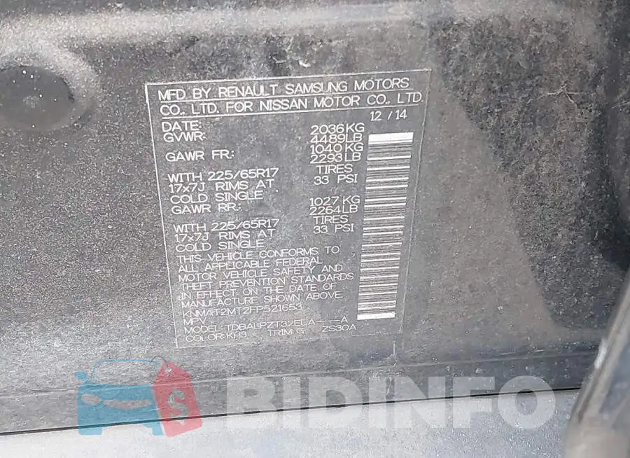 KNMAT2MT2FP521653 Photo# 9