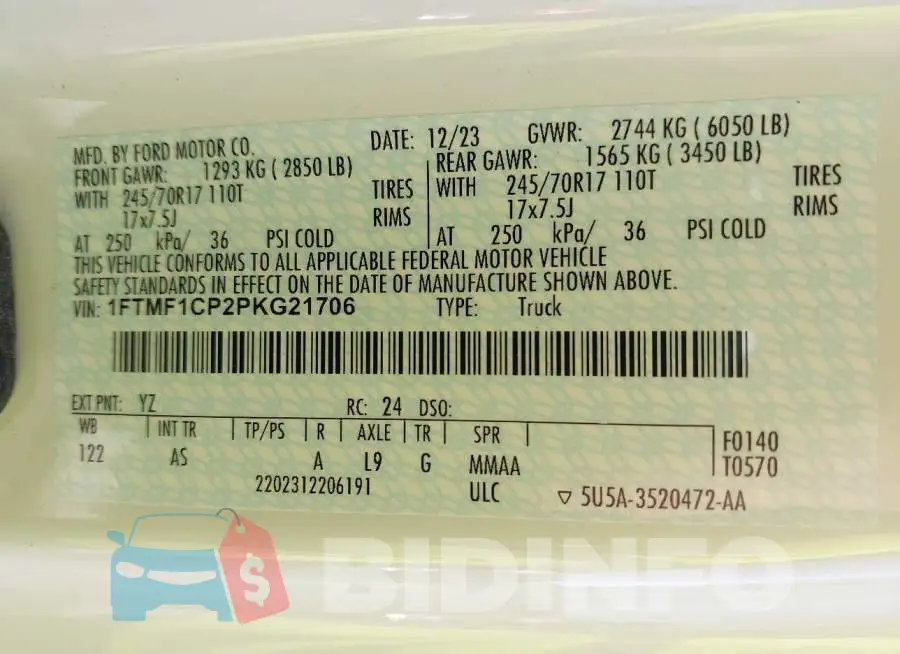 1FTMF1CP2PKG21706 Photo# 9