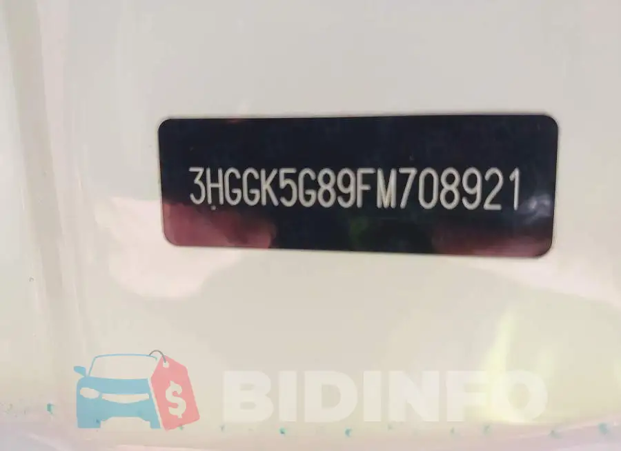 3HGGK5G89FM708921 Photo# 9