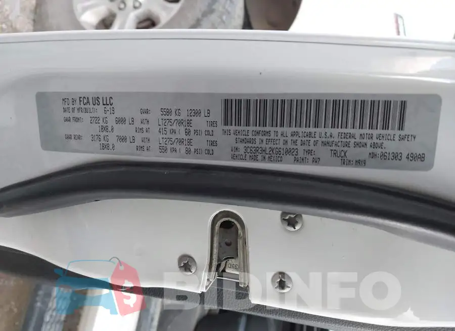 3C63R3HL2KG610023 Photo# 8
