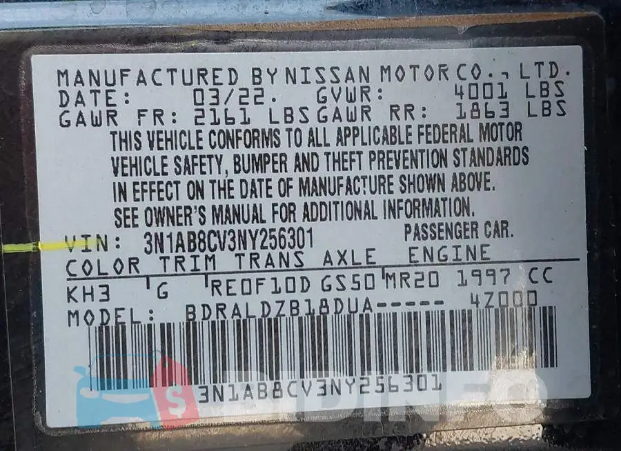 3N1AB8CV3NY256301 Photo# 9