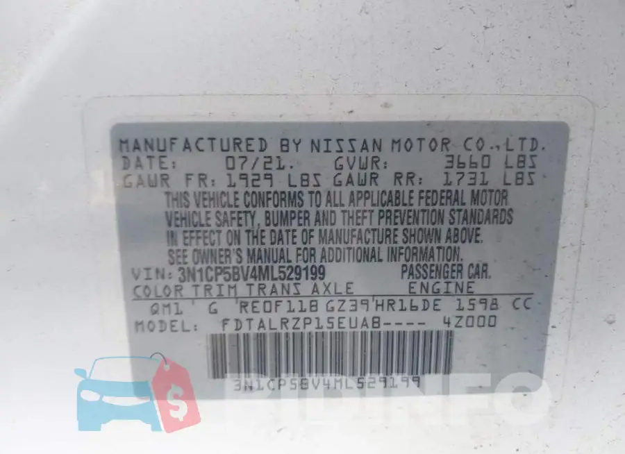 3N1CP5BV4ML529199 Photo# 9
