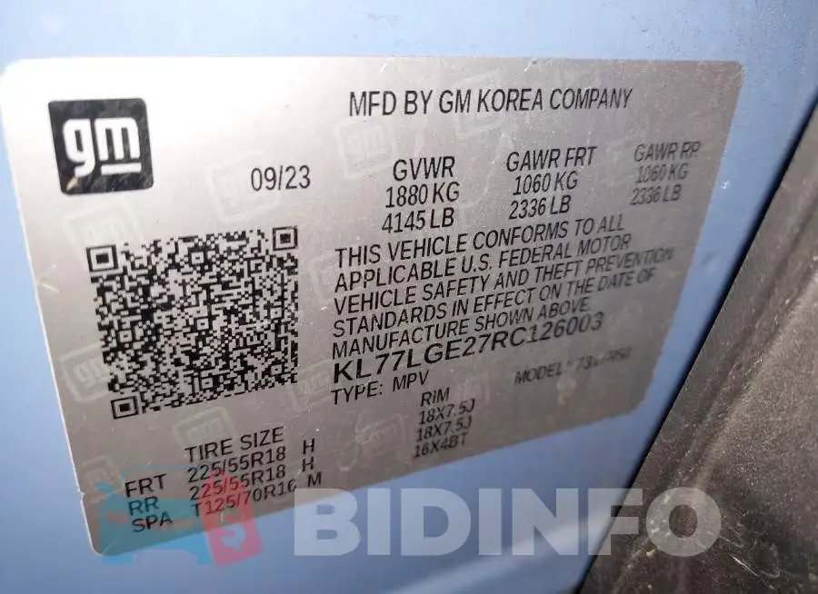 KL77LGE27RC126003 Photo# 9