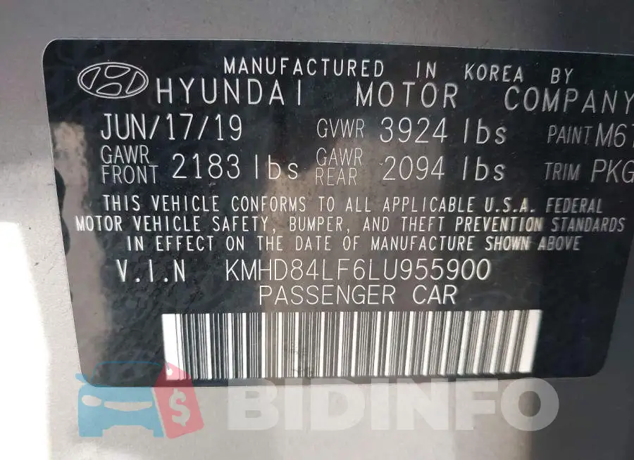 KMHD84LF6LU955900 Photo# 9