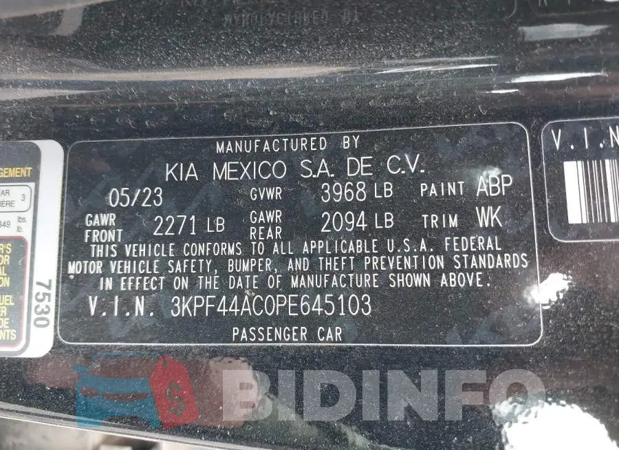 3KPF44AC0PE645103 Photo# 9
