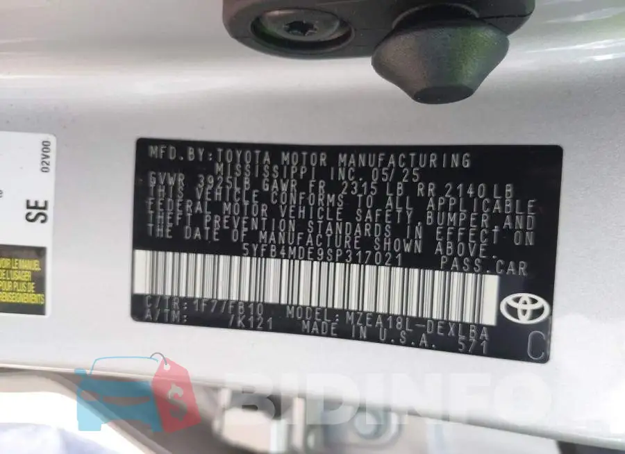 5YFB4MDE9SP317021 Photo# 9