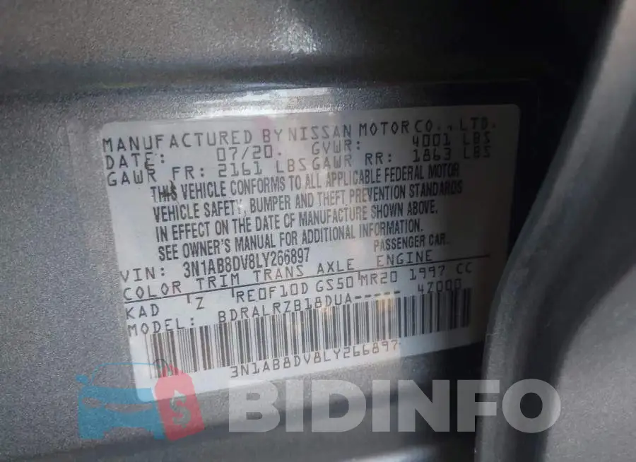 3N1AB8DV8LY266897 Photo# 9