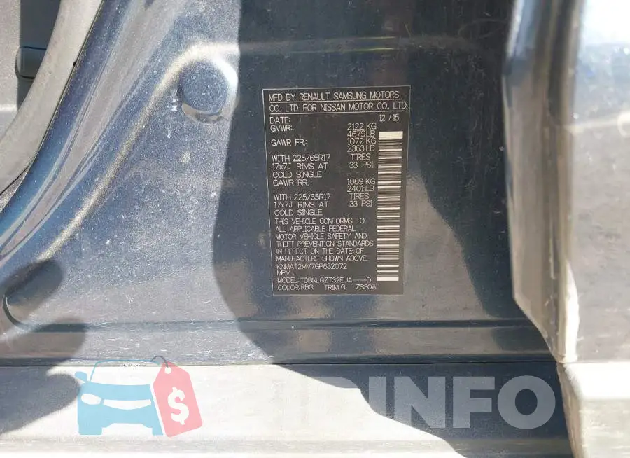 KNMAT2MV7GP632072 Photo# 9