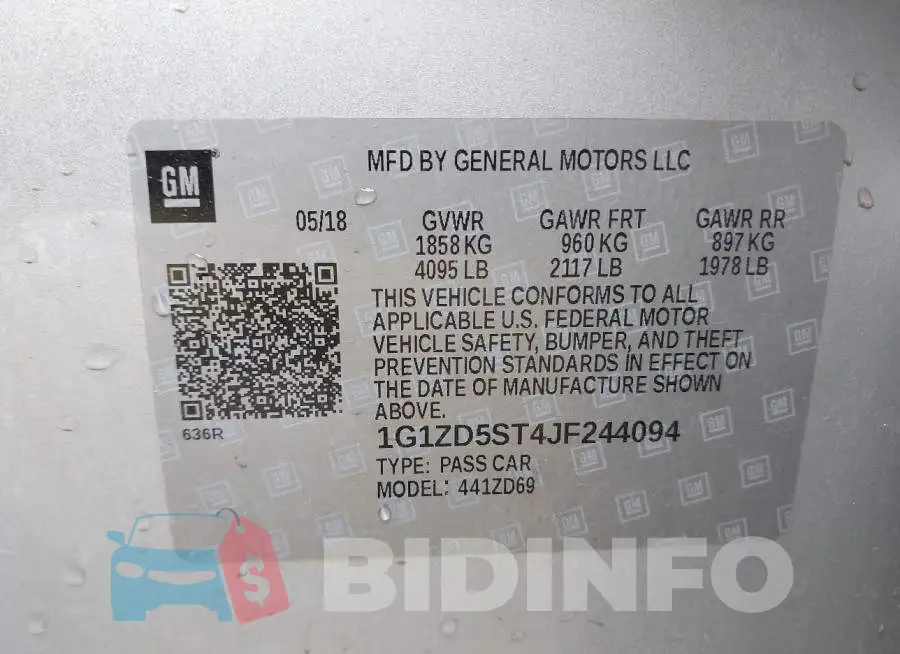1G1ZD5ST4JF244094 Photo# 9