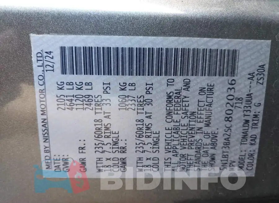 5N1BT3BA2SC802036 Photo# 9
