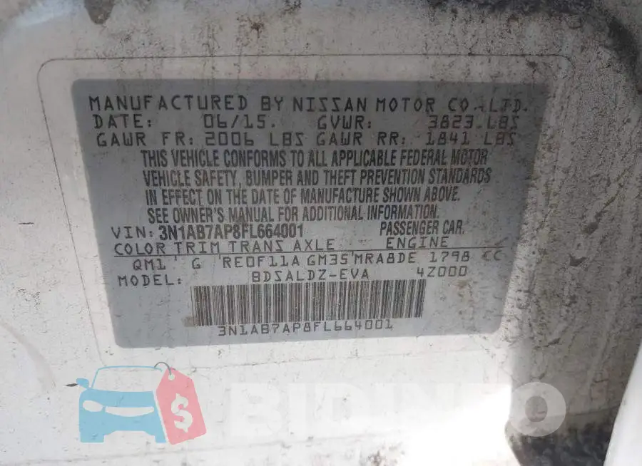 3N1AB7AP8FL664001 Photo# 9