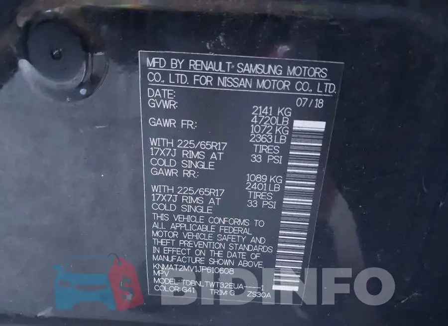 KNMAT2MV1JP610608 Photo# 9