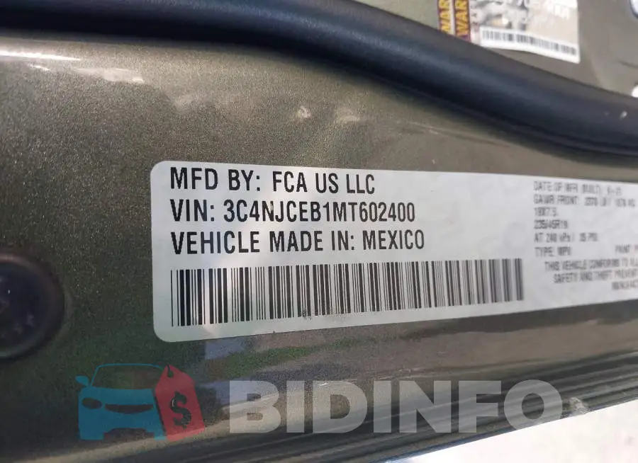 3C4NJCEB1MT602400 Photo# 9