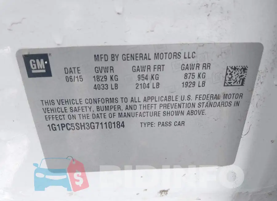 1G1PC5SH3G7110184 Photo# 9
