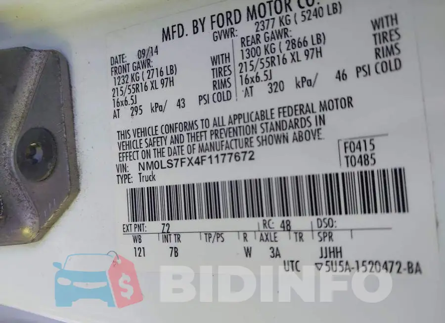 NM0LS7FX4F1177672 Photo# 9