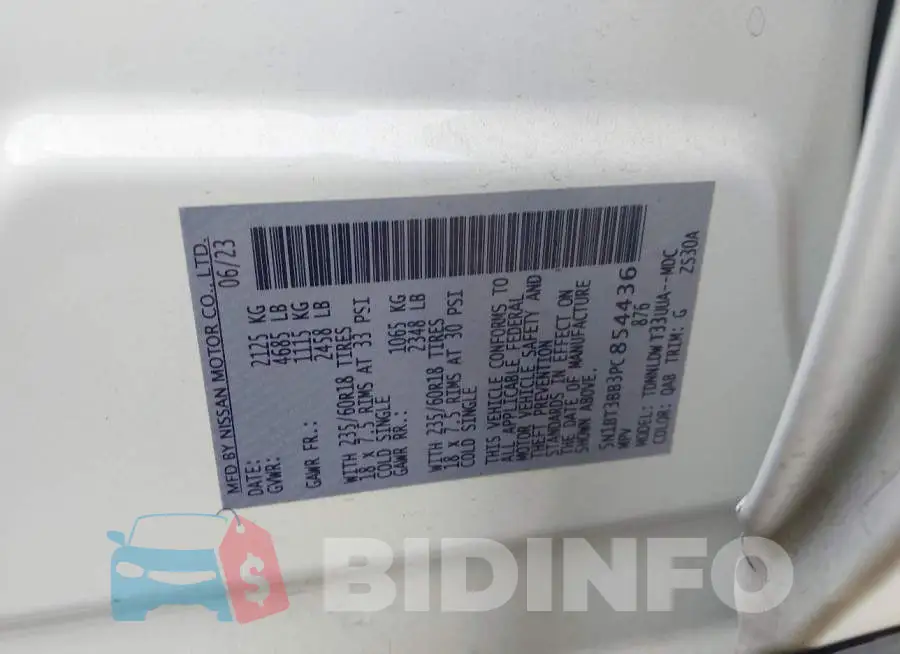 5N1BT3BB3PC854436 Photo# 9
